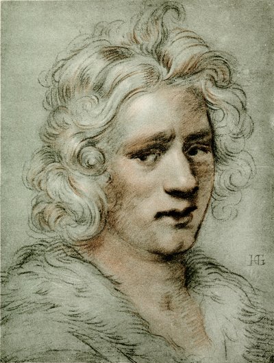 Huvudstudie av en ung man av Hendrik Goltzius