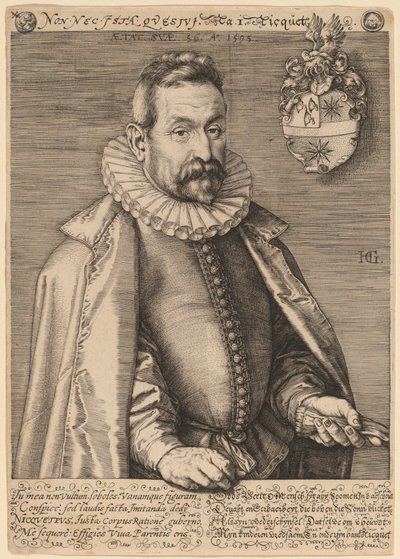 Jan Nicquet av Hendrik Goltzius