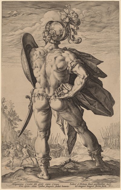 Marcus Valerius Corvus av Hendrik Goltzius
