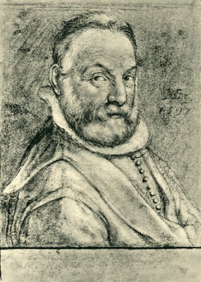 Porträtt av en man med skägg, 1597, 1943. av Hendrik Goltzius