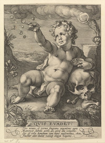 Vem kommer att fly, 1594 av Hendrik Goltzius