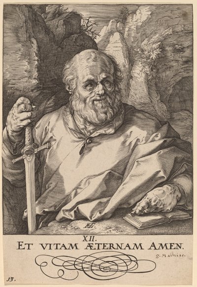 Sankt Mattias av Hendrik Goltzius