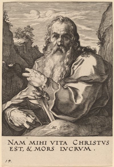 Sankte Pär av Hendrik Goltzius