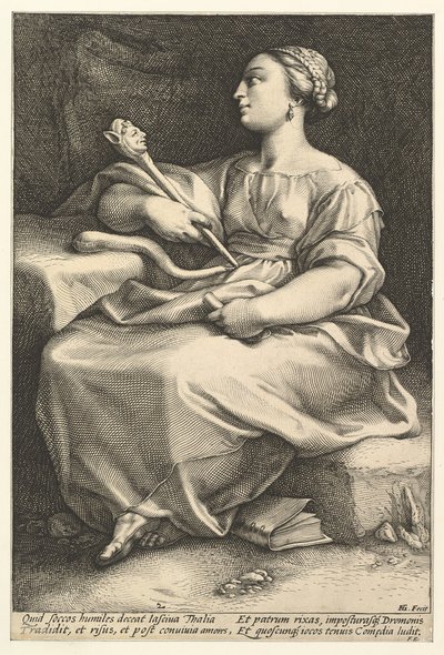 Thalia.n.d. av Hendrik Goltzius