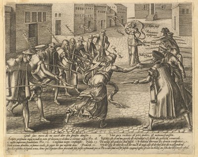 Lagens missbruk, tavla 7.n.d. av Hendrik Goltzius