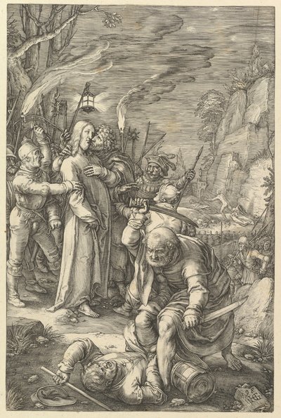 The Betrayal of Christ, från The Passion of Christ, 1598. av Hendrik Goltzius