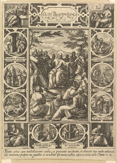 De åtta saligprisningarna, ca. 1578. av Hendrik Goltzius