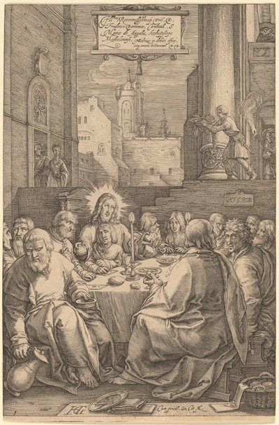 Sista måltiden av Hendrik Goltzius
