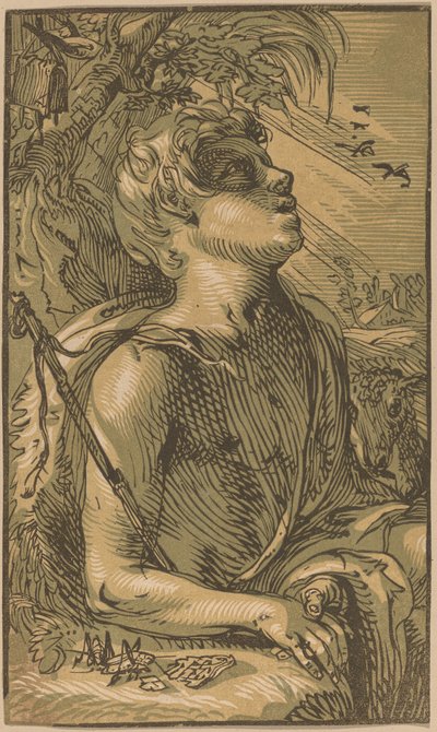 Den unge helige Johannes döparen av Hendrik Goltzius