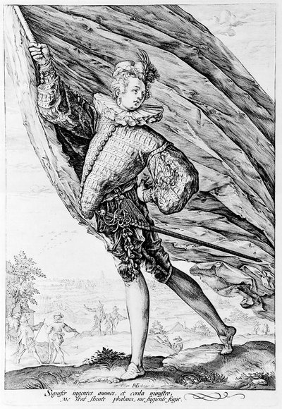 Den stora fanbäraren av Hendrik Goltzius