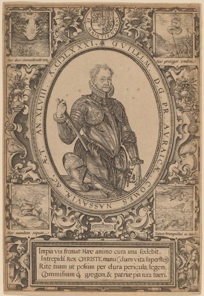 William, greve av Nassau, prins av Orange av Hendrik Goltzius