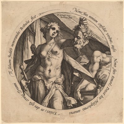 Judith med huvudet av Holofernes av Hendrik Goltzius, after Bartholomaeus Spranger