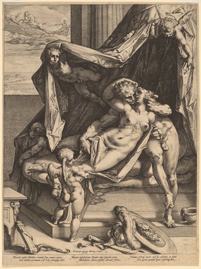 Mars och Venus av Hendrik Goltzius, after Bartholomaeus Spranger