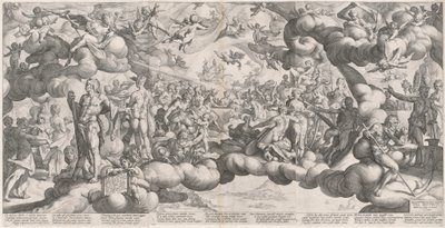 Amors och Psyches bröllop av Hendrik Goltzius after Bartholomaeus Spranger