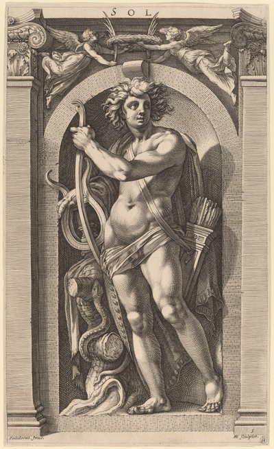swedish av Hendrik Goltzius after Polidoro da Caravaggio