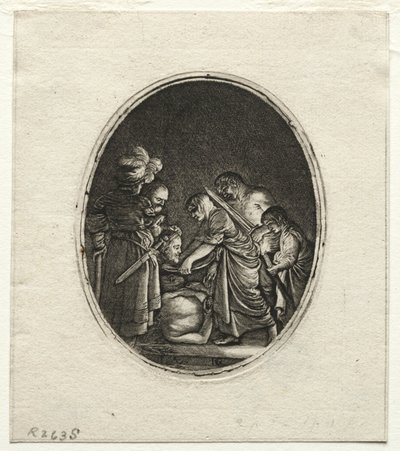 Halshuggningen av Johannes Döparen av Hendrik Goudt