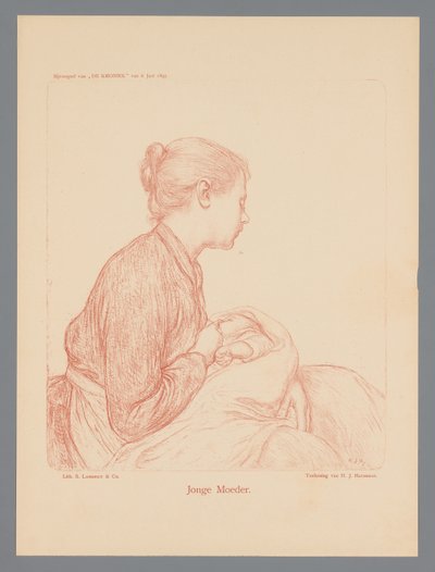 Ung mamma (titel på objekt) av Hendrik Johannes Haverman
