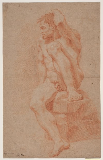 Manlig modellstudie av Hendrik Krock