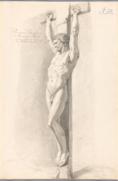 Kristus på korset (1:a pris 1784) av Hendrik Louw