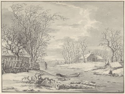 vinterlandskap av Hendrik Meijer