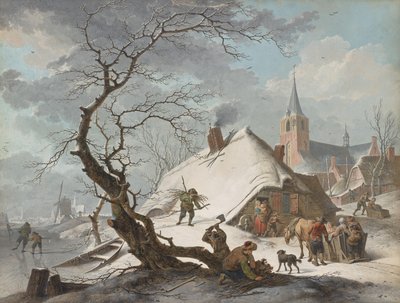 En vinterscen av Hendrik Meyer