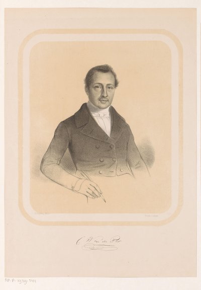 Porträtt av Combertus Willem van der Pot C.W. van der Pot (titel på objekt) av Hendrik Ringeling