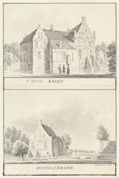 Havezaterna Rhaan och Schuylenburg i Salland, Overijssel av Hendrik Spilman