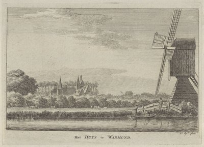 Utsikt över House Warmond Het Huys te Warmond (titel på objekt) av Hendrik Spilman