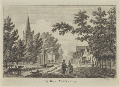 Utsikt över Kortenhoef The Village Kortenhoef (titel på objekt) av Hendrik Spilman