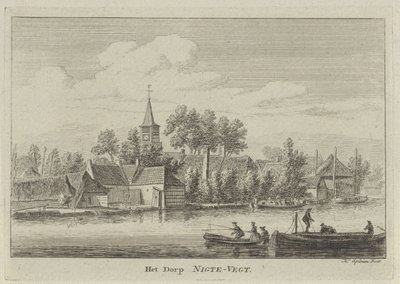 Utsikt över Nigtevecht The Village of Nigte-Vegt (titel på objekt) av Hendrik Spilman