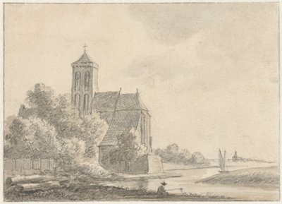 Utsikt över Cuijk av Hendrik Tavenier (possibly)