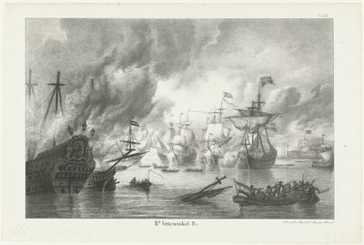 Resan till Chatham, 1667 av Hendrik Vettewinkel