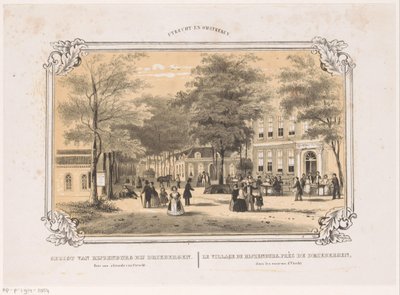 Utsikt över Rijzenburg Gezigt van Rijzenburg nära Driebergen tre timmar från Utrecht (titel på objekt) Utrecht med omnejd (serietitel på objekt) av Hendrik Wilhelmus Last