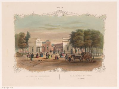 Utsikt över Velper-barriären i Arnhem The Velper Barriere (i Arnhem) (titel på objekt) Arnhem (serietitel på objekt) av Hendrik Wilhelmus Last