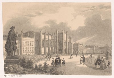 Utsikt över Willemshof i Willemspark runt 1849 av Hendrik Wilhelmus Last