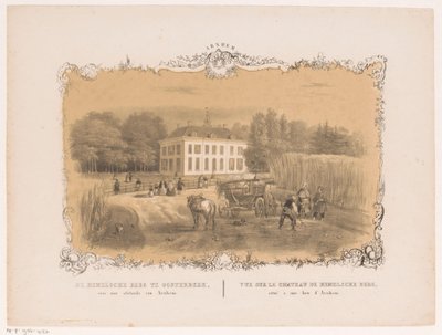 Utsikt över Hemelse Bergs egendom och hus i Oosterbeek Det himmelska berget i Oosterbeek, en timme från Arnhem (titel på objekt) Arnhem (serietitel på objekt) av Hendrik Wilhelmus Last