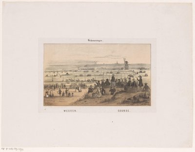 Tävling i Scheveningen den 3 augusti 1846. Racing, Bana (titel på objekt) Memories of Scheveningen (serietitel) av Hendrik Wilhelmus Last