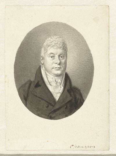Porträtt van F.D. Changuion av Hendrik Willem Caspari
