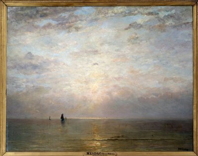 Solnedgångssol. Målning av Hendrik Wilhem Mesdag (1831-1915), ec. Holl. 1800-talet. Olja på duk. Mått: 1,40 x 1,80 m. Paris, Musée d