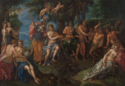 Tävlingen mellan Apollo och Pan av Hendrik de Clerck
