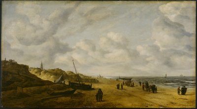Utsikt över Scheveningen Sands, ca 1630 (förbevarande; se även 1112739) av Hendrik van Anthonissen