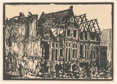 Hus och ruiner av Hendrik van Straten