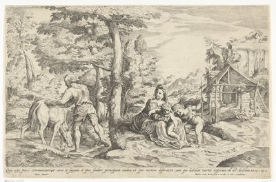 Återvända från Egypten av Hendrik van der Borcht (II)