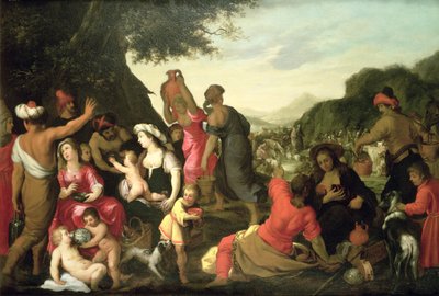 Israeliterna i öknen av Hendrik van the Elder Balen