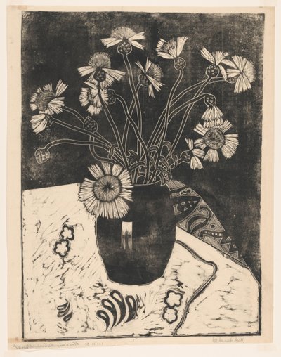 Blommor i en vas av Henk Henriët (signed by artist)