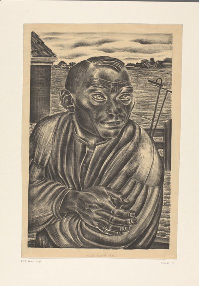 Porträtt av en bonde av Henk Henriët (signed by artist)