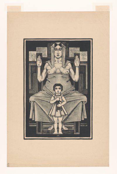 Symbolisk representation: moderskap av Henk Schilling (signed by artist)