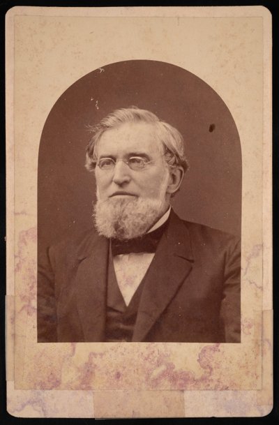 Porträtt av Joseph Cummings 1817-1890, före 1890. av Hennigar and Gittings