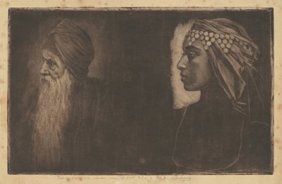 Salomon och Cleopatra av Henri-Charles Guérard