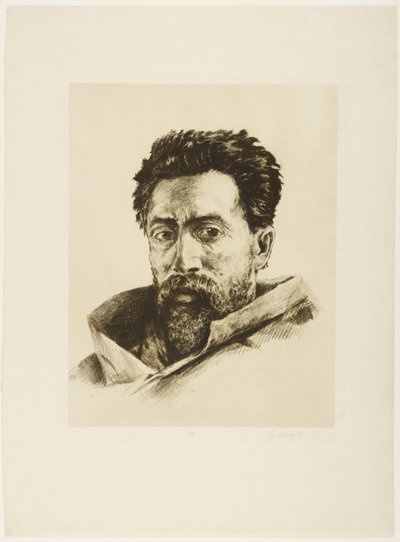 A Striker, ca 1888 (etsning och roulette) av Henri Charles Guérard